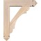 Ekena Millwork Olympic Arts and Crafts Smooth Bracket w/ Offset Brace, Douglas Fir, 5 1/2"W x 20"D x 24"H BKT0604X20X24OLY03SDF - alternate 2